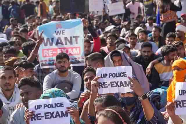 The Up government cancelled the exam in February, and promised re-examination in six months. (Source: TOI)